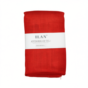 Tessuto di Iuta Rosso Ilan 80x100 Cm, Accessorio per Arredamento Casa - Product Image 2