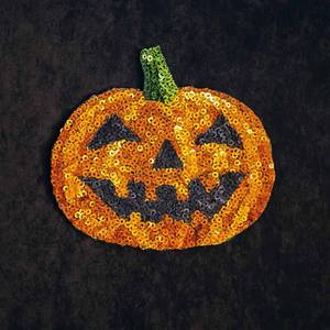 Parche de disfraz para Halloween con lentejuelas de calabaza - Product Image 4