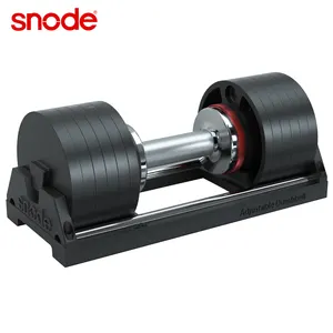 SNODE AD50S Cast Iron Adjustable Dumbbell For Men And Women- With Metal Solid Base Adjustable Weight Plates For Strength