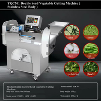 Auman Machinery Commerciële Keuken Multifunctionele Groente Snijder Hakmachine Vlees Snijder Bakkerij 220V 3150W Super Grote Motor Fruit