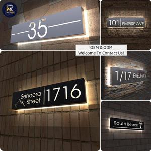 Usine en gros porte contemporaine numéro de chambre plaque de signalisation maison signe numéros de maison panneau de porte moderne - Product Image 3