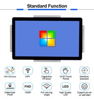 I3 i5 i7 i9 marco abierto 23 24 27 32 pulgadas pantalla IPS integrada PC pantalla táctil LCD todo en una computadora