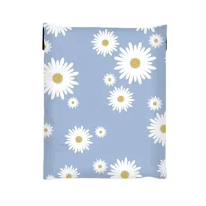 Daisy Blue Poly Mailer Mailing Bags Custom Mailing Bag For Clothing Express Shipping Plastic Envelopes 14.5X19 Inch