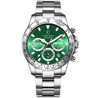 Montre pour homme CHENXI 908, marque haut de gamme, acier inoxydable, montre-bracelet pour homme, étanche, chronographe lumineux, quartz, montres pour homme