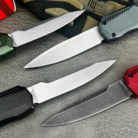 Couteau de chasse de haute qualité OEM KS9000, lame en acier D2, manche en aluminium, couteau de survie portable pour le camping en plein air, couteau de poche EDC