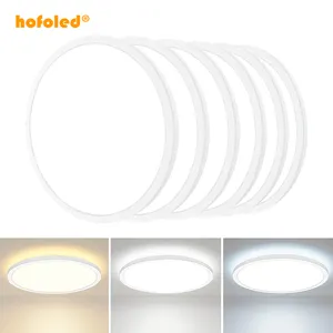 Siêu Độ Sáng Trần Ánh Sáng 24W 28W 38W 58W Nhiệt Độ Màu Có Thể Điều Chỉnh Vòng Acrylic LED Đèn Trần