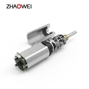 Motor gir dc 12v planet Cina 10 mm motor gir mikro 12mm 3v 145rpm robot logam dc gear motor stepper untuk kunci pintar