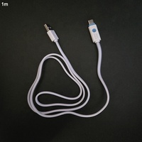 Logotipo personalizado flexible IOS LED luces multi plano Delgado RGB Macaron colorido USB a 8 pines cables