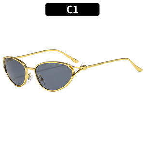 Fashion New <strong>Korean</strong> Style Luxury Trendy Women Sunglasses Sun <strong>Glasses</strong> Versatile Street Metal Cat Eye Shades for Ladies - Product Image 5
