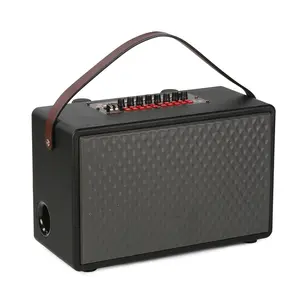 DJ bass subwoofer wireless speaker ,heavy bass speaker for pro audio sound system with 2 microphones