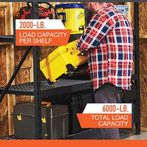 <span class=keywords><strong>Étagère</strong></span> industrielle Ironton à 3 niveaux, en acier, robuste, capacité de <span class=keywords><strong>charge</strong></span> de 2000 lb par <span class=keywords><strong>étagère</strong></span>, personnalisable - Product Image 4