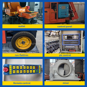 <span class=keywords><strong>Pompa</strong></span> Miscelatrice per Calcestruzzo Diesel Mobile Autocaricante, Capacità 450L, Produttività 18-22M/H, Sistema Completamente Idraulico, Motore Marca SHANGHE - Product Image 6