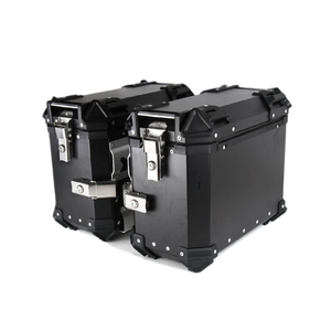 Caixa Lateral De Alumínio JFG para Todas As Motocicletas Top Case Preto Alumínio Moto PannierStorage Bagagem Caixas laterais Da Motocicleta - Product Image 4