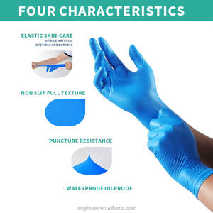 بيع بالجملة عالية الجودة قفازات النتريل خالية من البودرة الزرقاء مقاومة للساكنة ومقاومة للتأثير مخزون فيتنام عينة مجانية متاحة - Product Image 3