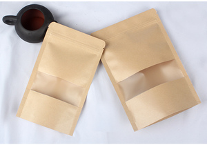Busta Doypack Stand-Up in Carta Kraft Marrone con Chiusura a Zip Richiudibile e Termosaldabile <span class=keywords><strong>per</strong></span> Confezionamento e Conservazione Alimenti - Product Image 3
