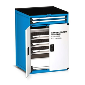 Armoire à tiroirs Fami Master Key Comfort C0-Eh=36X36, 5 tiroirs, 714x751x1023 mm, blanc grisâtre RAL9002, rangement d'outils - Product Image 2
