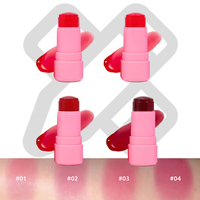 Bâton d'humidité teinté de marque privée végétalien Jelly Tint Lip Cheek Blush Hydratant Doux Léger Rose Tache Jelly Tint Blush