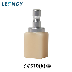 LEONGY 5 pièces pour blocs de fraisage CAD/CAM pour couronnes et facettes, finition esthétique supérieure, bloc hybride <span class=keywords><strong>dentaire</strong></span> en verre - Product Image 1