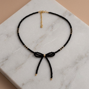 Collar Bohemio Hecho a Mano con Cuentas Geométricas de Vidrio, Cierre y Cadena Chapados en Oro, Joyería de Moda Unisex - Product Image 3