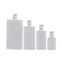 10-50ml PET Plat Flip Petit Échantillon Bouteille Isolation Vide Corps Bouteille De Lait pour Soins De La Peau Lotion et Crème Pompe Type D'étanchéité