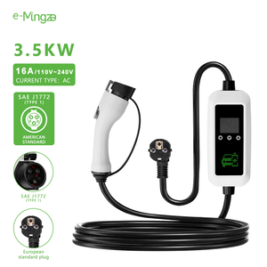 E-mingze meilleur <span class=keywords><strong>prix</strong></span> chargeur EV <span class=keywords><strong>portable</strong></span> 3.5KW 7KW 9KW 11KW réglable 16A48A Type1 AC chargeur de voiture <span class=keywords><strong>portable</strong></span> électrique pour <span class=keywords><strong>Tesla</strong></span> - Product Image 1