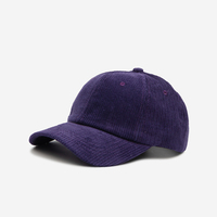 Gorra de Béisbol de Pana Ajustable de Talla Única al por Mayor con Logotipo Personalizado - Estilo Papá
