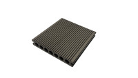 Rutschfeste Wasserdichte WPC-Terrassendielen 3D-Geprägte Graubraune Holzmaserung Verbundbodenbelag für Fitness-Studio Küche Innenbereich