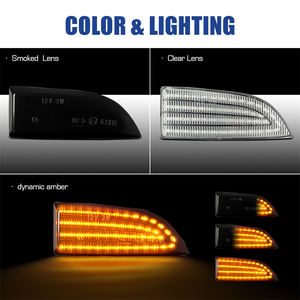 Clignotant séquentiel LED ambre étanche IP67 pour rétroviseur de Renault <span class=keywords><strong>Megane</strong></span> MK3 Fluence Scenic III 2008-2019 - Product Image 2