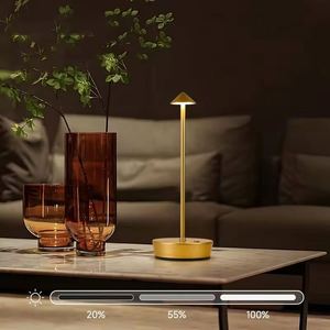 Rechargeable <b>Table</b> <b>LED</b> Lamp Touch Sensor Night Desk Lamp for Restaurant Hotel Bar Bedroom 3 Color Temperatures Stepless Dimming - Product Image 5