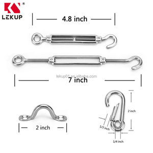 Câble de guidage lumineux extérieur 7x7 en acier recouvert de vinyle, kit de <span class=keywords><strong>suspension</strong></span> pour guirlande lumineuse en câble d'acier inoxydable - Product Image 3