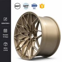 Jantes forgées 18-22 pouces Or mat Y-Mesh Performance 5x112 5x120 PCD pour BMW Mercedes Benz Berline de luxe