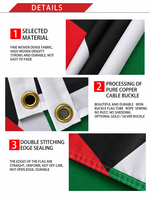 Fabricant de drapeaux, cadeaux promotionnels, bannière publicitaire, drapeaux personnalisés 3x5 pieds, activités d'entreprise, tous pays, Palestine