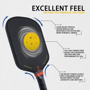 Paleta de Pickleball Alargada Bread & Butter <span class=keywords><strong>LOCO</strong></span> de 16.5 Pulgadas de Largo, Cara de Fibra de Carbono T700, Núcleo de Espuma EPP EVA, Aprobada por la USAPA - Product Image 5