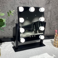Miroir de beauté de maquillage Led Hollywood, miroir de vanité à 9 ampoules, miroir cosmétique intelligent à intensité variable, meilleures ventes