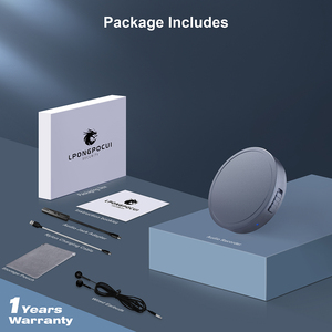 Enregistreur vocal numérique portable avec mémoire de 128 Go, design circulaire pour une enregistrement facile, mini et léger - Product Image 6