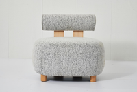 Canapé d'angle modulaire compact moderne et fauteuil de détente avec design en velours sous vide pour la maison, le bureau et le salon