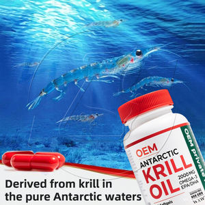 Marque privée 1000mg Poudre de gel d'astaxanthine Omégas 3 Epa Dha Gélules Gélules d'huile de krill Gels mous Capsules d'astaxanthine - Product Image 4