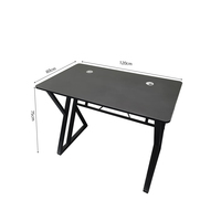Bureau de jeu en forme de Z, table de rangement, bureau PC, mobilier de bureau ergonomique, bureau de jeu e-sport, bureau d'étude simple pour la maison