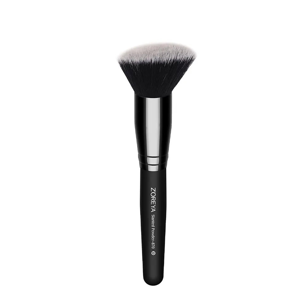 Large Custom Logo Kabuki Make Up Cosmetic Private Label Face Makeup Blush Powder Brush
