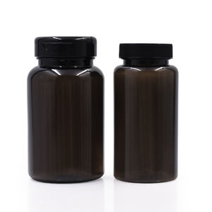 Maksimum indirim 100 150 200 250 300 400 Ml Pet plastik ambalaj Vitamin boş beyaz hap şişeleri tıbbi Amber ilaç şişesi - Product Image 2