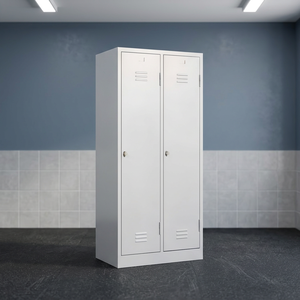 Wholesale Two Door Steel Locker <b>Cabinet</b> for Worker Camp Dormitory Factory Staff Changing Room Use - Product Image 3