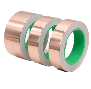 <b>Heat</b>-<b>Resistant</b> EMI Suppression Guitar Shielding Die Cut Pressure Sensitive Soft Double-Sided Acrylic <b>Adhesive</b> Copper Foil Tape - Product Image 1