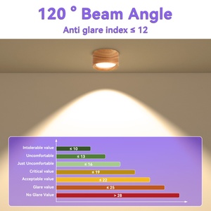 Modern Style Solid Wood Ceiling Simple Aisle Corridor Light GX53 Round LED Downlight Fixture for Kitchen Living Room - Product Image 5