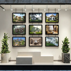 Wall Mount treo A3 A4 Acrylic khung đơn sắc bất động sản đại lý đèn nền publicidad quảng cáo affiche ánh sáng hiển thị <span class=keywords><strong>LED</strong></span> - Product Image 5