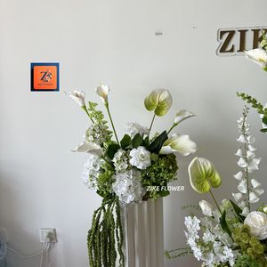 Décoration <span class=keywords><strong>de</strong></span> salle d'événement hortensia vert fleur artificielle <span class=keywords><strong>Roses</strong></span> <span class=keywords><strong>roses</strong></span> boule <span class=keywords><strong>de</strong></span> fleur blanche décoration <span class=keywords><strong>de</strong></span> Table <span class=keywords><strong>de</strong></span> mariage - Product Image 6