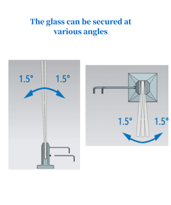 Barandilla sin Marco BNS con Vidrio Australiano de 12 mm, Abrazadera de Acero para Piscina, Clip para Vidrio y Puerta para Cerramiento de Piscina - Product Image 3
