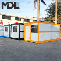 20 pieds portable honduras faible coût préfabriqué 1 chambre rapide pliable conteneur maison
