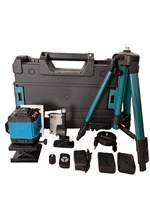 Niveau laser rotatif multifonctionnel 360 4D à nivellement automatique Outil de construction vert avec 16 lignes pour le nivellement terrestre de bricolage