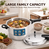 Casserole à pression universelle en aluminium, anti-explosion, grande capacité, multifonctionnelle, pour cuisinières à gaz et à induction