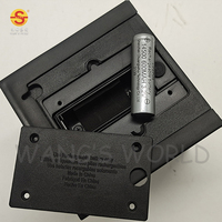 Lampu dinding keamanan tenaga surya LED bentuk kubus Modern lampu luar ruangan tahan air untuk pintu taman koridor Panel surya